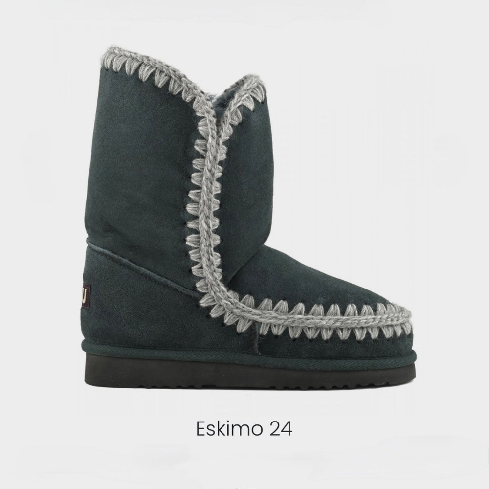 Wow! [MOU] Charcoal Gray · Grey Eskimo 24 Suede Boot + Slip On Bootie | 38 - 7